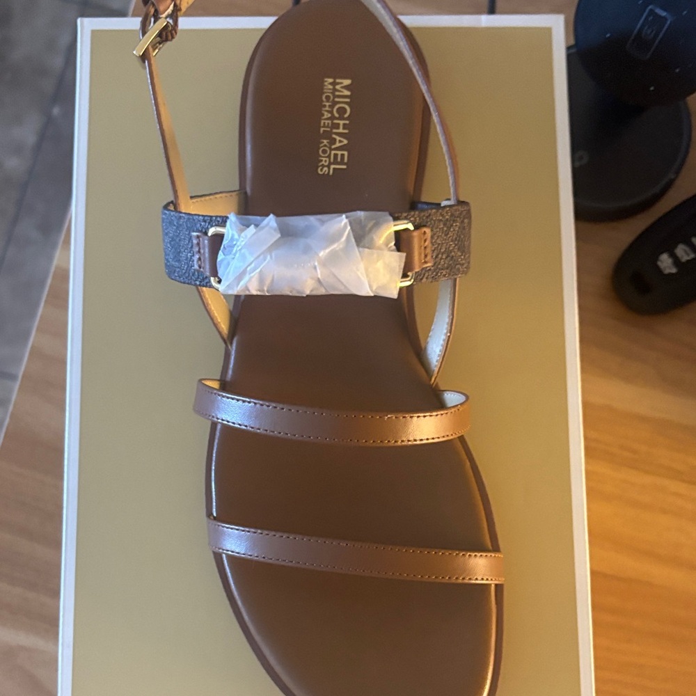 Michael Kors Tan Strappy Sandals